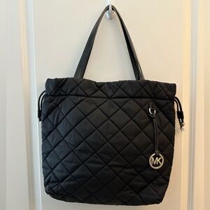Michael Kors Black XL Drawstring Tote